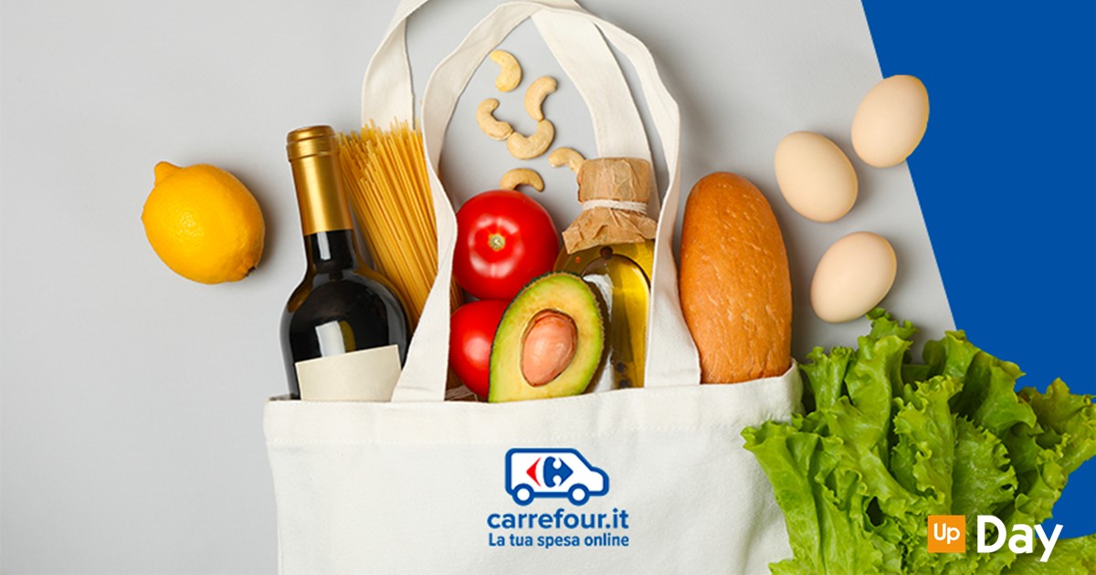 Utilizza i buoni pasto Up Day su Carrefour.it