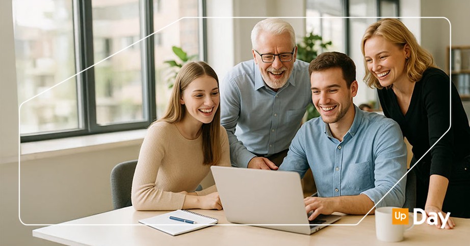 Gen Z e lavoro: un gruppo di colleghi di età diverse