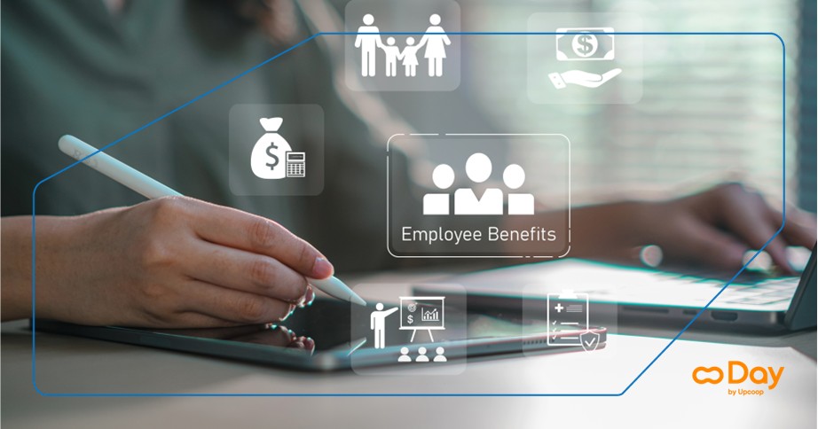 Un HR seleziona welfare benefits sulla piattaforma